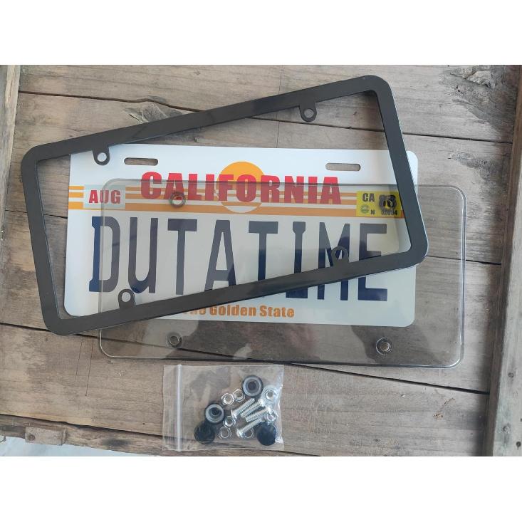 License Plate Protector, Pair Of Unbreakable Clear License Plate Covers, Plastic Car Front/Rear License Plate Covers Compatible With American