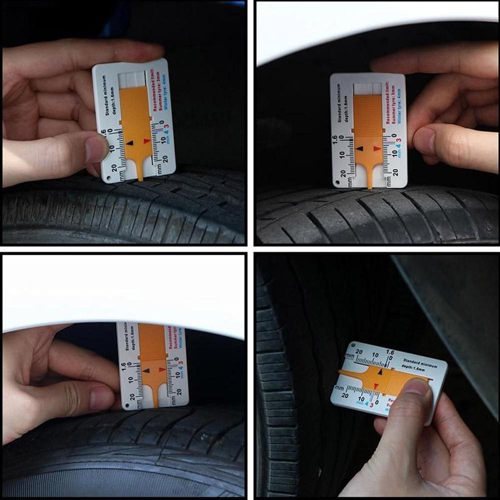 2шт карты измерения глубины протектора шин