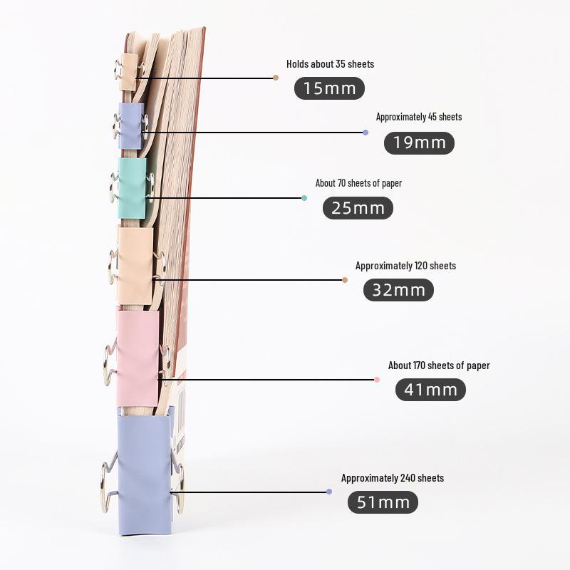 Morandi Color Phoenix Tail Metal Paper Clips - Long Tail, High-Value, Colorful Office Stationery Clips