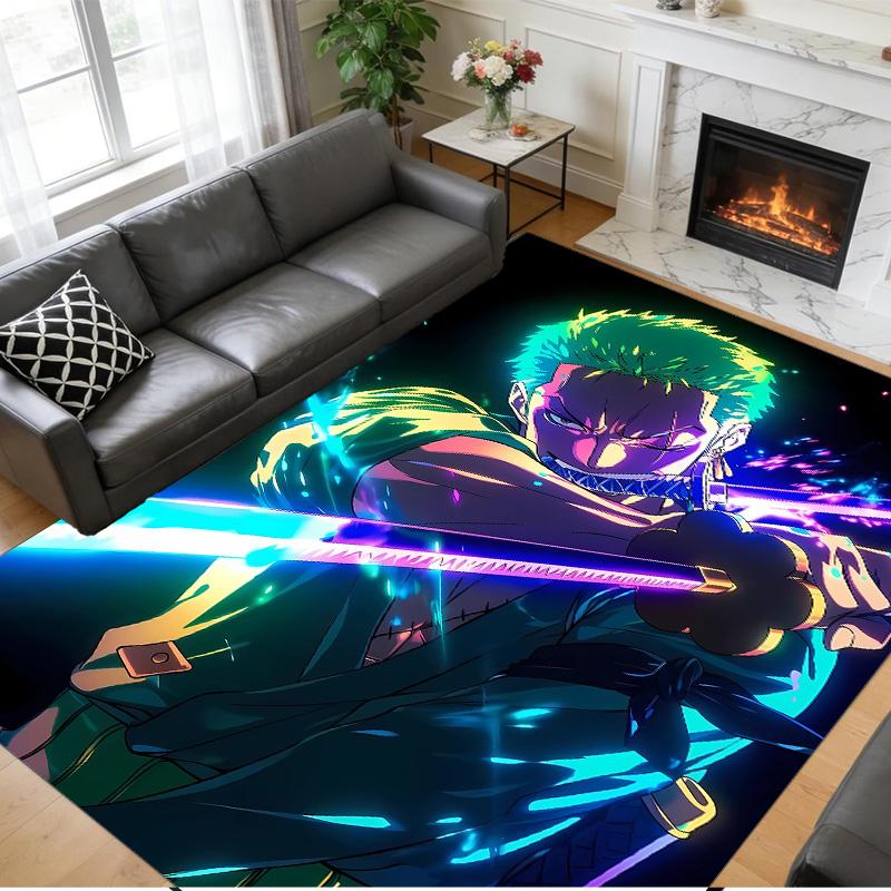 Anti‑Slip Crystal Velvet Floor Rug, One Piece Design Carpet for Indoor Living Bedroom Home Decoration