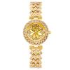 RORIOS Watch Sparkly Bracelet Made In Flower Diamond Steel Business Gold Women's Watch, Watch, Fashion, Waterproof, Japan, & Dial, Diamond, Band,
