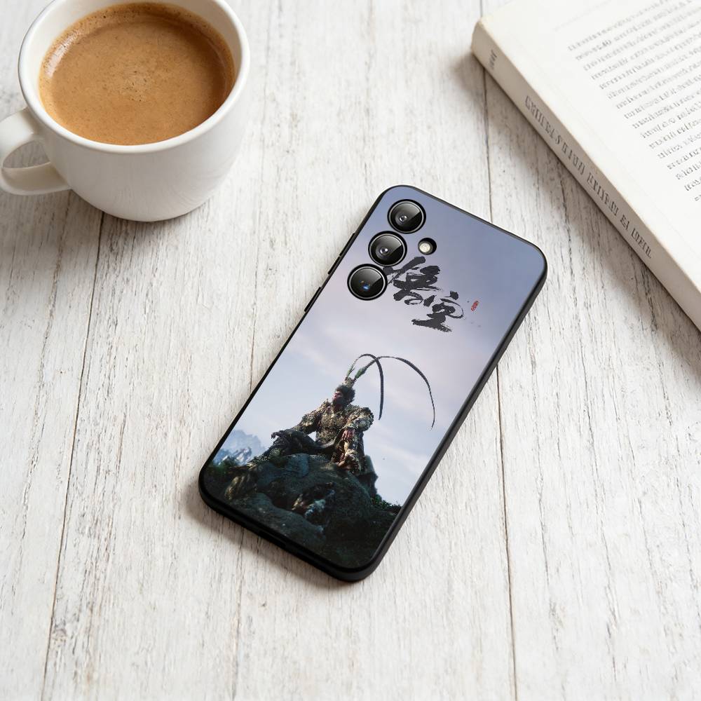 Чехол для телефона Black Myth Wukong, черный силиконовый, мягкий, для Samsung Galaxy A73, A72, A71, A70, A53, A52, A51