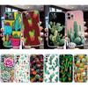 RA33 Watercolour Cacti Succulent Transparent Phone Case for Motorola Moto G7 G8 G9 G84 G85 G73 G24 G15 Z2 Play Power Plus
