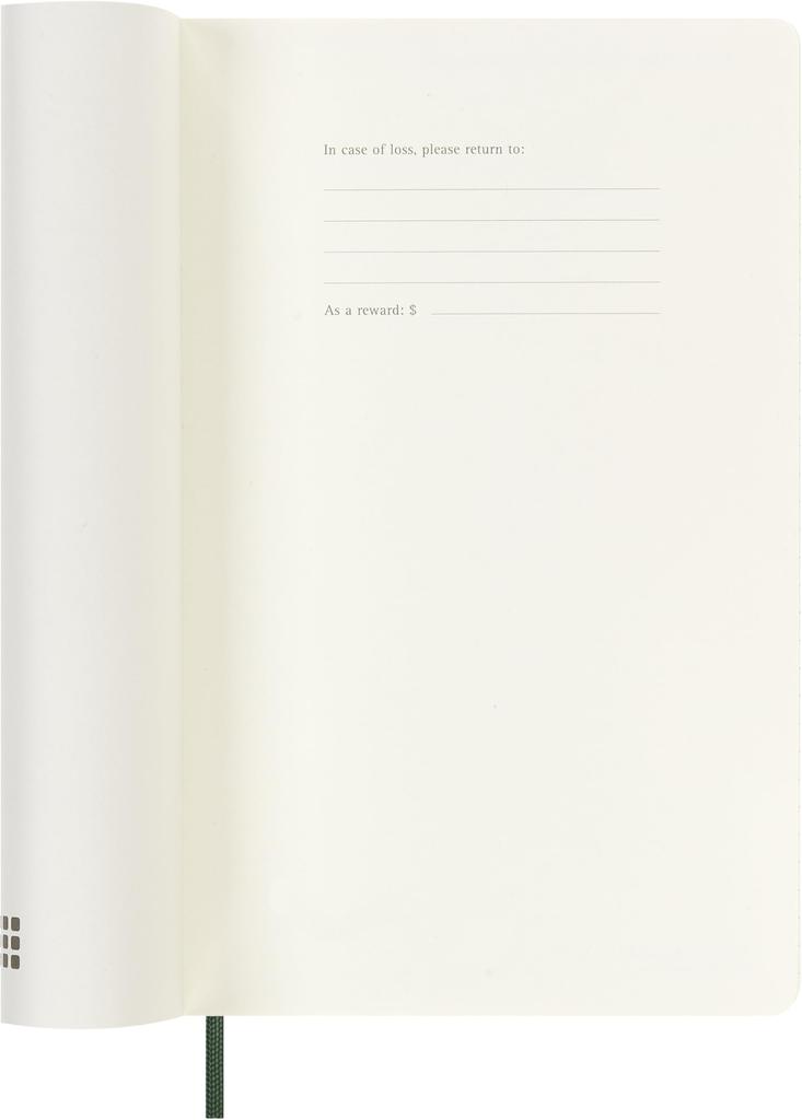 Moleskine 2026 Июль-начало 18-месячный Еженедельник Большой Мягкая обложка Миртово-зеленый DSK1518WN3Y27