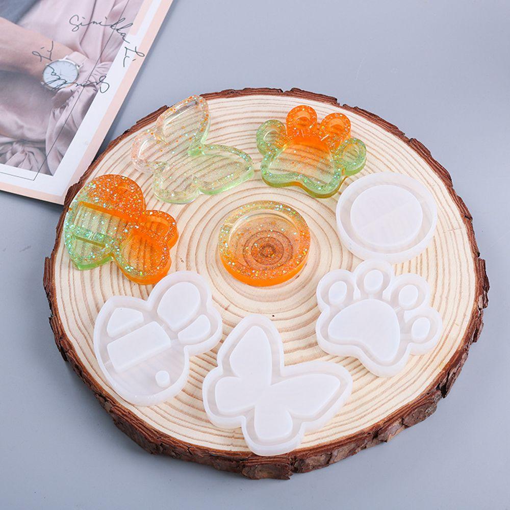 UV Epoxy Crystal Pendant Hanging Tags Quicksand Silicone Mould Key Chain Molds Shaker Resin Mold