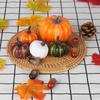 Autumn Harvest Decoration Set Multiple Uses Maple Leaf Artificial Pumpkin Decoration Set Long Lasting Realistic for Home Table