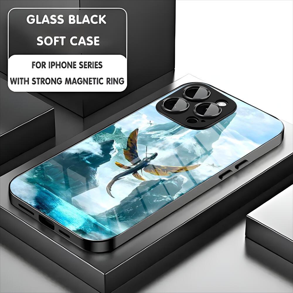 Чехол для телефона A-avatar для iPhone 17 16 15 14 13 11 12 Pro Max Mini Plus Магнитный стеклянный чехол для телефона