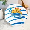 Royal Football Emblem Automatic Folding Umbrella - 8-Rib Travel Umbrella with Auto Open/Close & Portable, Gift for Christmas, Birthdays