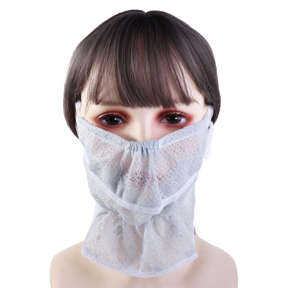 Neck Protection Lace Face Scarves Sunscreen Veil Anti-uv Face Cover Sunscreen Mask Face Scarf