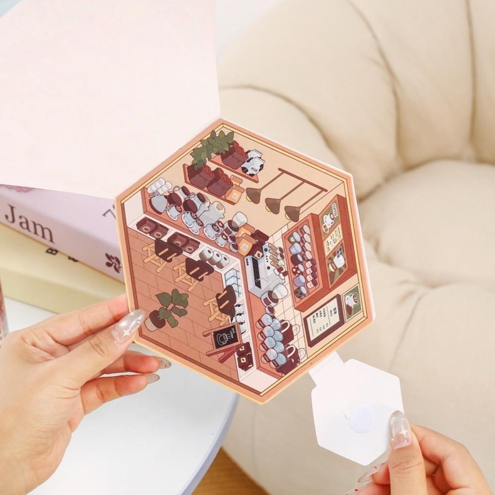 Multiple Scene Cartoon Scene Sticker PET Material Collection Box Sticker Birthday Present