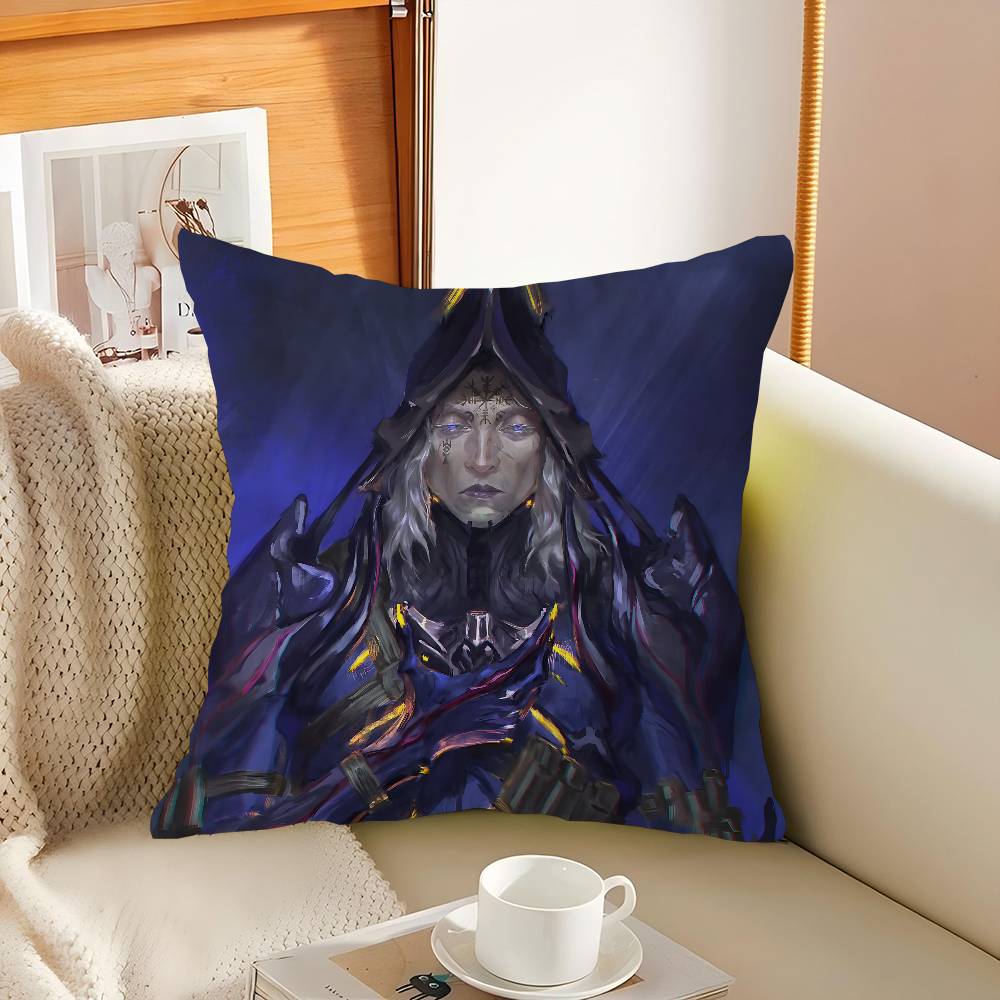 W-Warframe Аниме Подушка Аниме Подушка Подушка для дивана и кровати Наволочка для подушки Чехол для подушки 45x45 см Мода