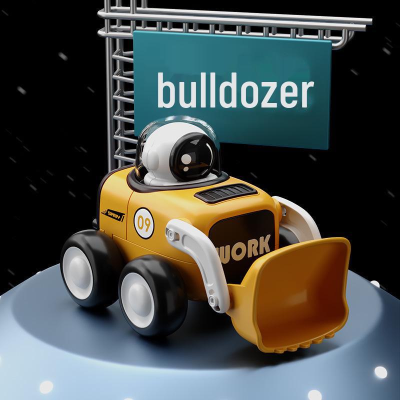 Набор игрушечных машинок «Астронавт» с инерционным экскаватором и бульдозером, нажимаемым на свисток