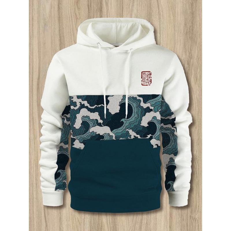 Осенние и зимние мужские толстовки с капюшоном в японском стиле Харадзюку, повседневные спортивные толстовки с рисунком зверя в стиле аниме, осень и зима