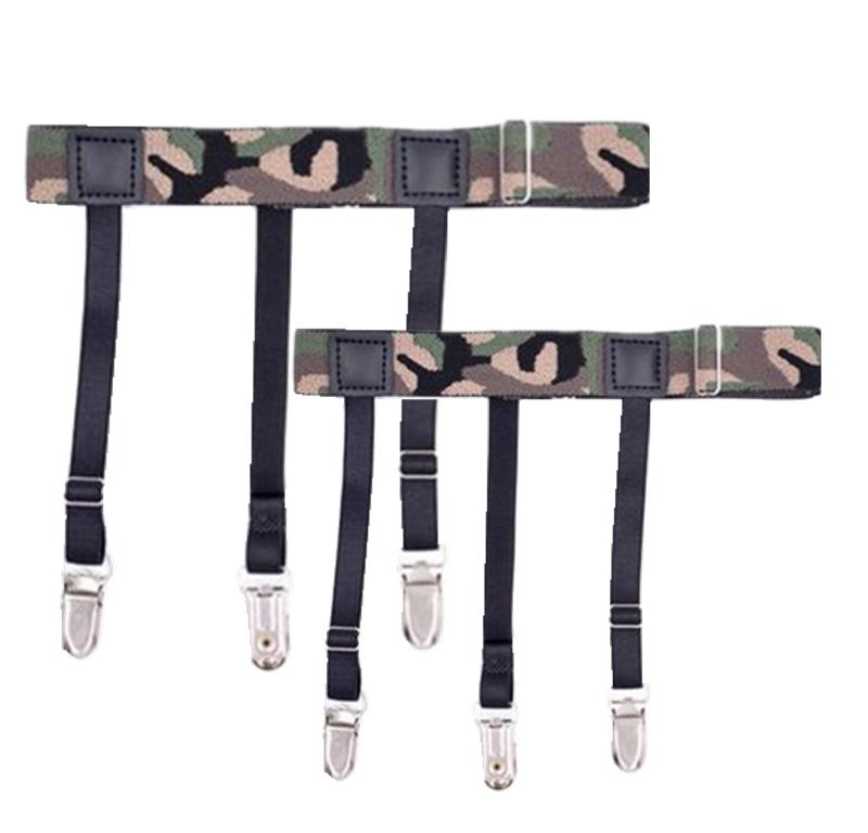 1 пара эластичных мужских подтяжек для рубашки, полосатые ремни-подтяжки, противоскользящий пояс, подвязки, нейлоновые регулируемые держатели для рубашки для мужчин
