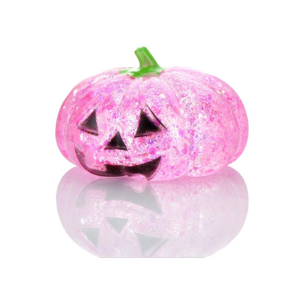 Soft Texture Halloween Pumpkin Squeeze Toy Glittering Fidget Sensory Kids Adults