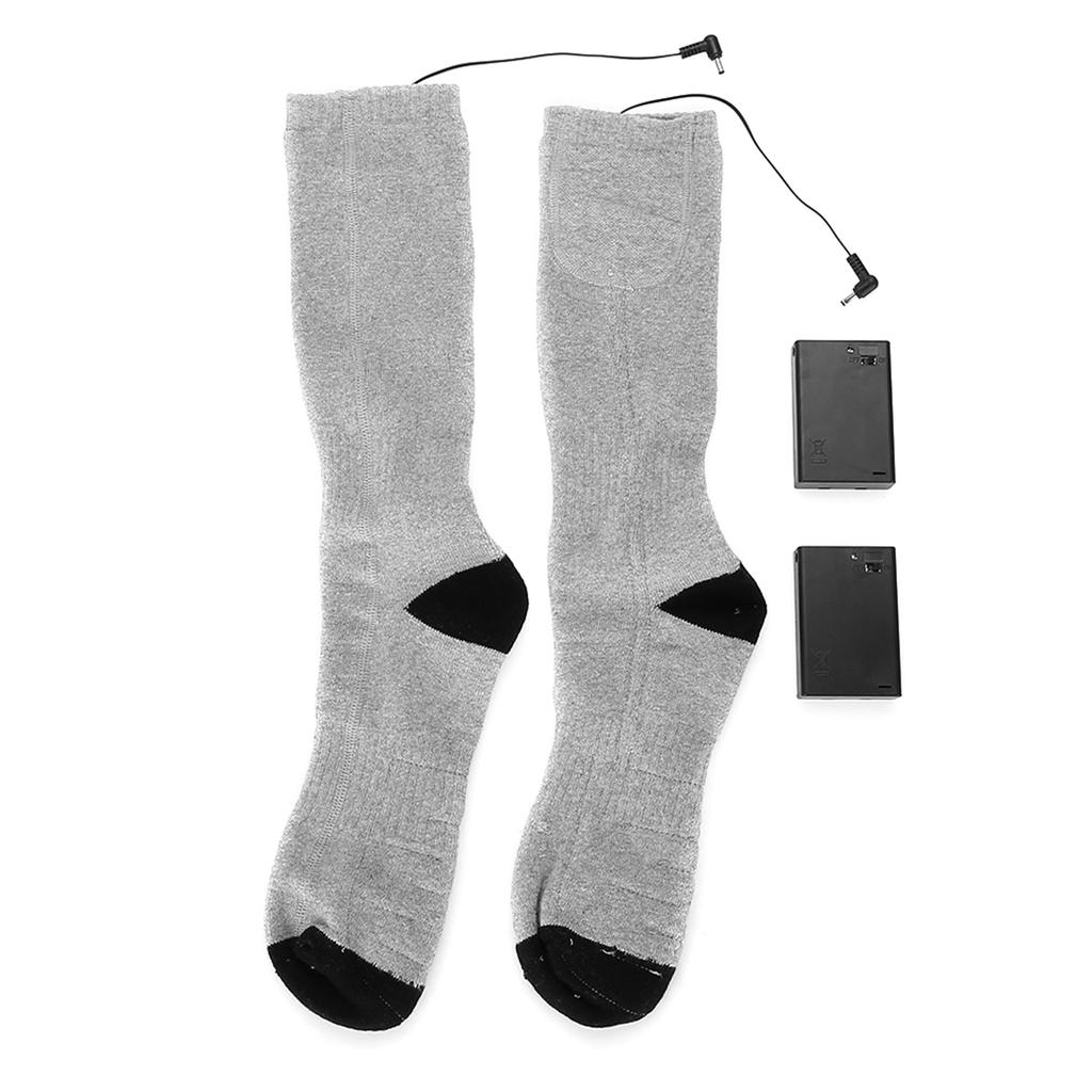 Electric Heating Socks Men Womens Battery Thermal Cotton Warming Winter Socks