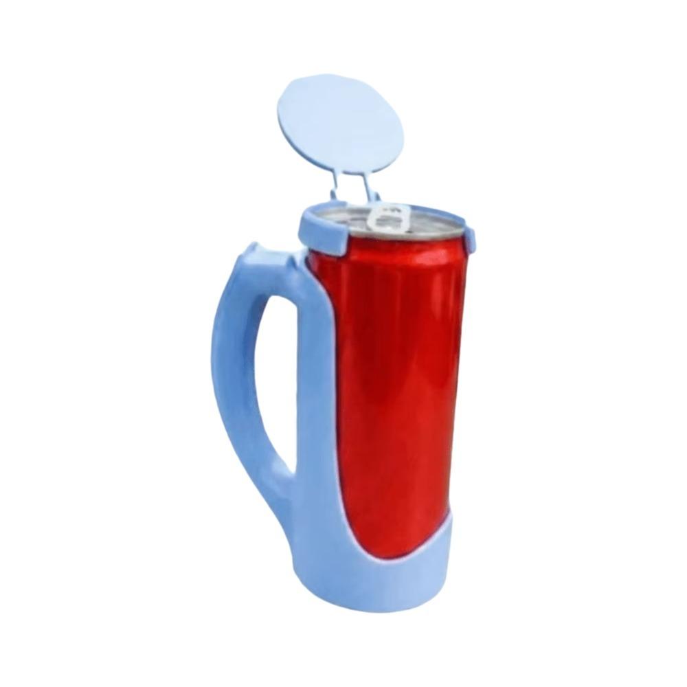 Spill-Proof Portable Cup Holder Leak Proof Soda Can Holder Comfortable Grip 12oz Can Holder Party