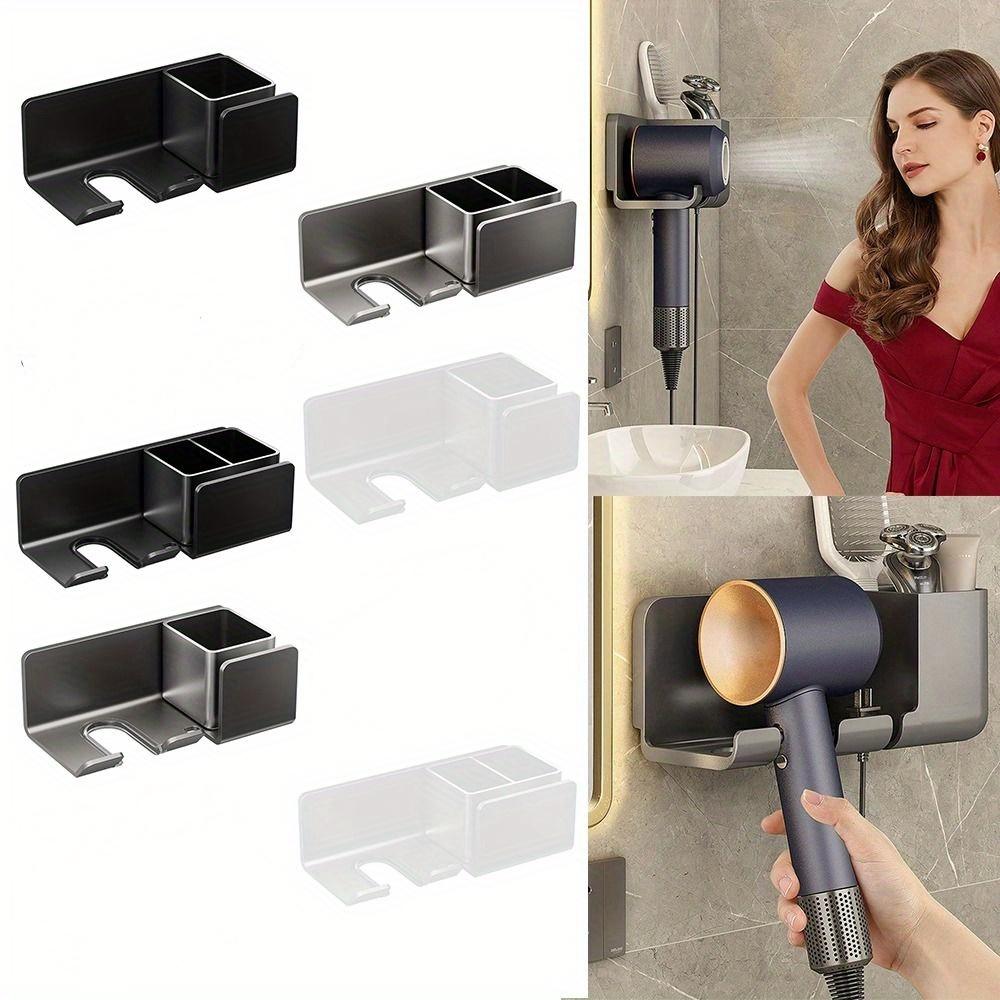 Держатель для фена с ящиком для хранения Подставка для фена Органайзер для фена Многофункциональная подставка для бритвы и фена Подставка для выпрямителя