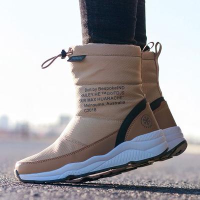 Женские зимние теплые сноубутсы с высокой подкладкой из искусственного меха, водонепроницаемые ботильоны, нескользящая уличная обувь на молнии, походные спортивные ботинки для хайкинга