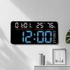 New LED Alarm Clock Large Size Digital Electronic Wall Clock Living Room Simple Week Large Screen Silent