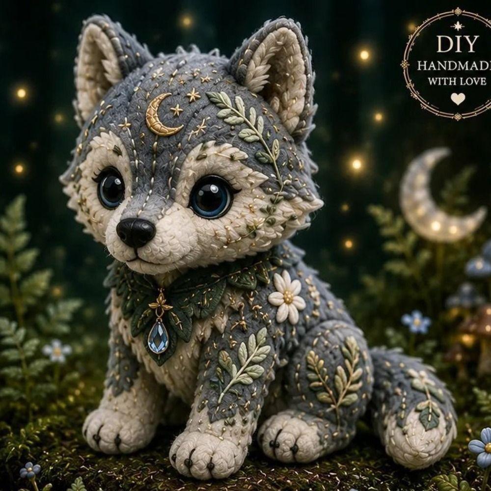 Floral Fabrics DIY Sewing Kit Creative Design Animal Toy Craft Fabric Sewing Kit  For Craft Lover