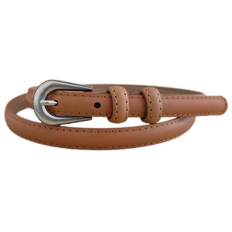 Стиль Минимализм Женский Поясной Ремень Металлическая Пряжка Пояс для Платья Костюма Формирующее Белье