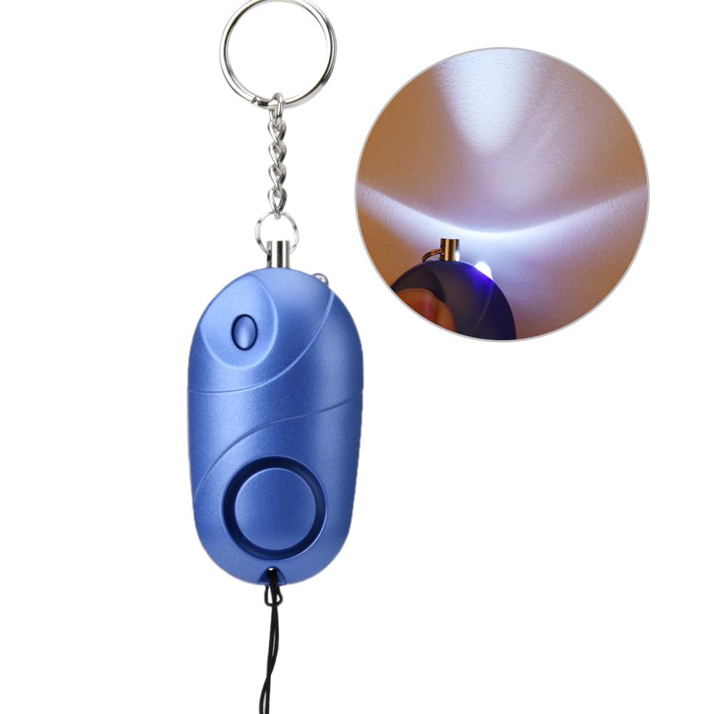 130db Personal Security Alarm Keychain Emergency Survival Anti Rape Siren with LED Flashlight