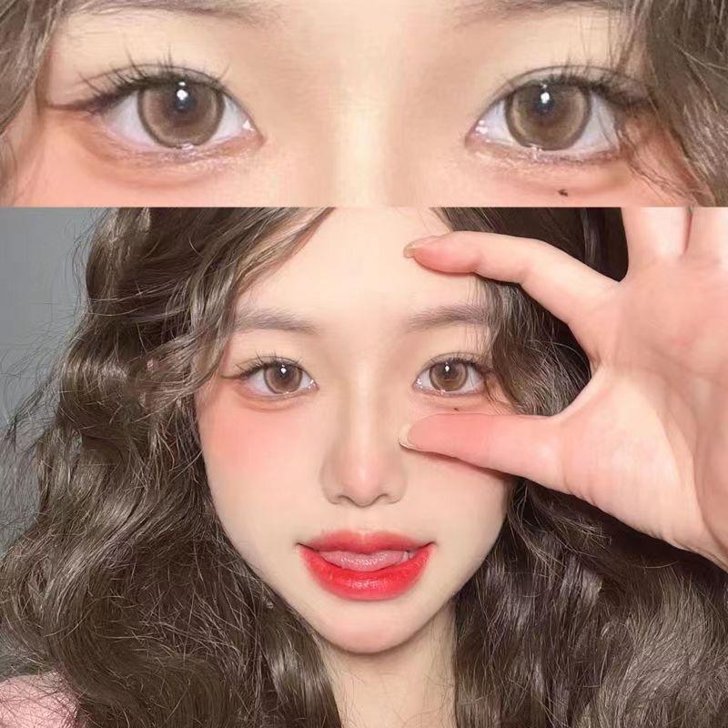 Контактные цветные линзы MillCreek Big Eyes 14.5MM для близорукости, годовое использование, градуированные контактные линзы