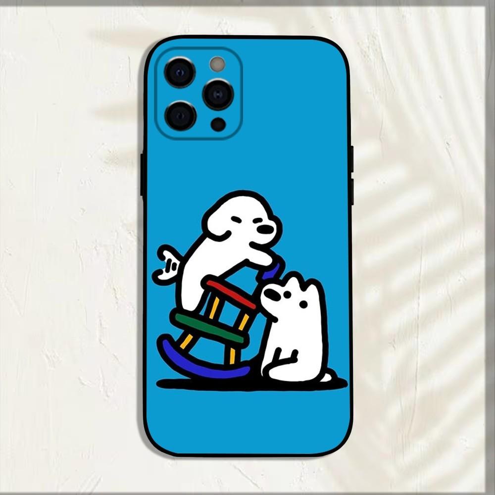 M-Matsui Art Phone Case For Apple iPhone 15,14,13,12,11,Pro,X,XS,Max,XR,Plus,Mini Soft Black Cover