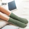 British Temperament Casual Socks Ruffle Crew for Women, Cotton Frilly Lace Socks, Soft Breathable Forest Style Hollow Ankles Daily Wear And