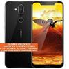Восстановленный Nokia 8.1 Dual SIM Оригинальный Разблокированный 64GB/128GB 4G LTE 13MP Глобальный Смартфон