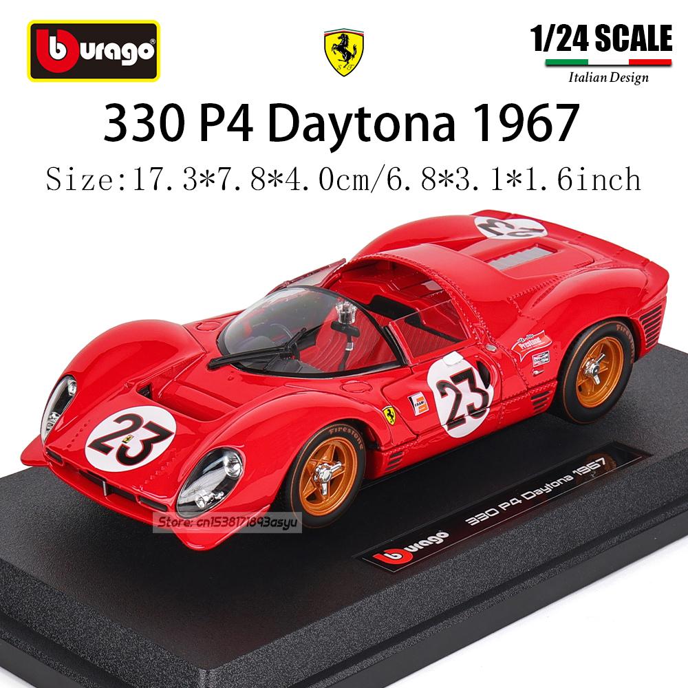 Ббураго 1:24  2024 Ferrari 499P LMH FORMULA RACING 250GTO FXXK 458 Сплав Роскошный Автомобиль Литьевая Модель Автомобиля Коллекция Подарок