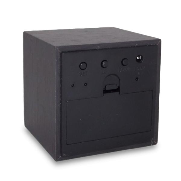 Wooden Cube Morning Alarm Clock Led Display