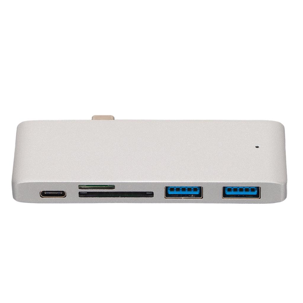 Портативный USB-C хаб 5-в-1 с PD быстрой зарядкой и расширением портов, USB-C адаптер для MacBook, для планшетов