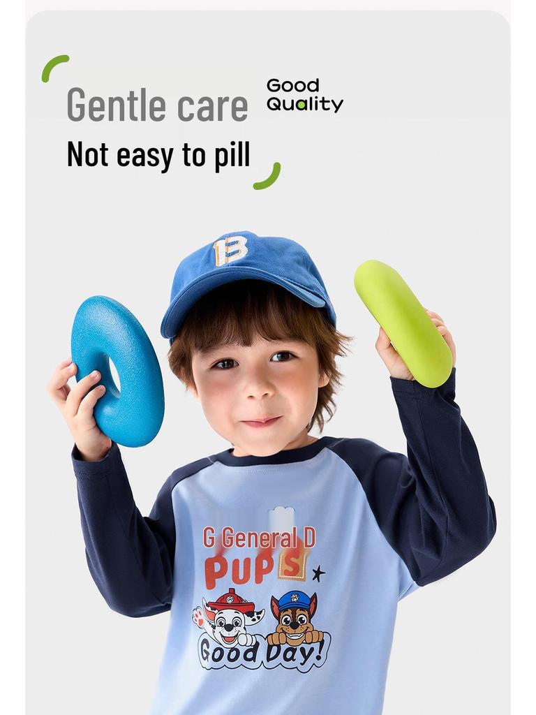 Детская футболка с длинным рукавом и круглым вырезом «Щенячий патруль» для мальчиков и девочек - Новинка весна/осень