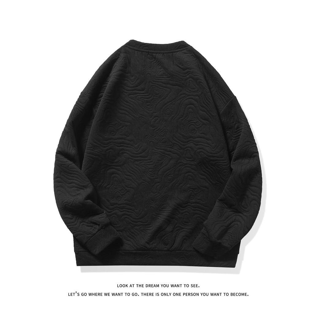 Весна и осень новый модный универсальный свободный повседневный свитер с круглым вырезом для пар мужская мода для подростков