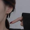 Маленькие квадратные серьги Женские компактные серьги Пеплум Минималистичные серьги Стиль холодного света Серьги для сна, не требующие прокола Атмосфера Повседневные Для школы