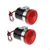 2x 105V-24 Reversing Horn Loud Speaker Alarm Red