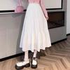 High-Waist Pleated A-line Midi Skirt - 2024 Spring Collection for Women