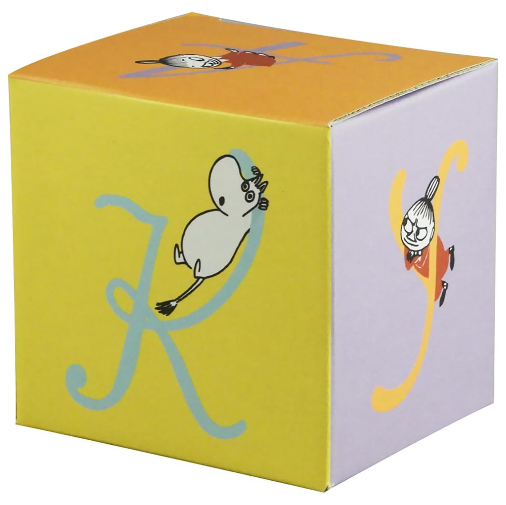 Moomin Initial Mug Gift 8x9cm Little Gift for Made in Lemon "K" Boxed, 320ml, Approx. Diameter, My, Moomin, Women, Birthday, Tableware, Japan, Yellow,