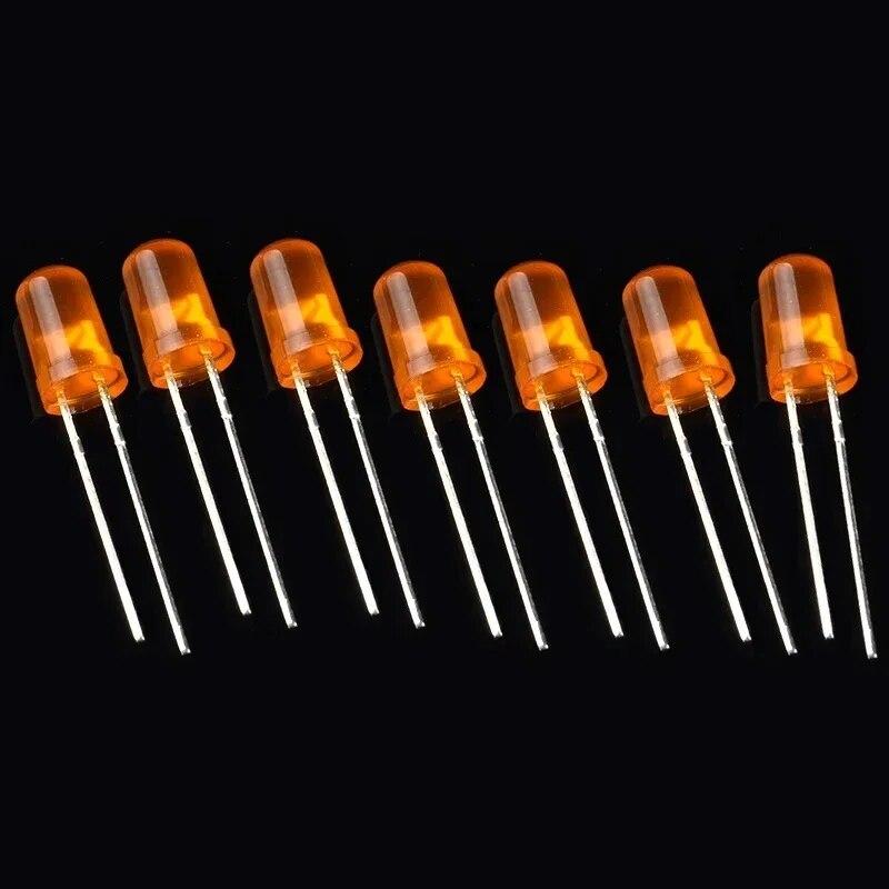 60-200 шт. F3 F5 набор светодиодных диодов 3 мм 5 мм светодиоды белый красный синий зеленый желтый оранжевый DIY электронный комплект