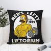 Ткань для печати наволочек Simpsons Ned'S Lefty Liftorium Чехол для декоративной подушки Наволочка Квадратная для гостиной 40x40 см