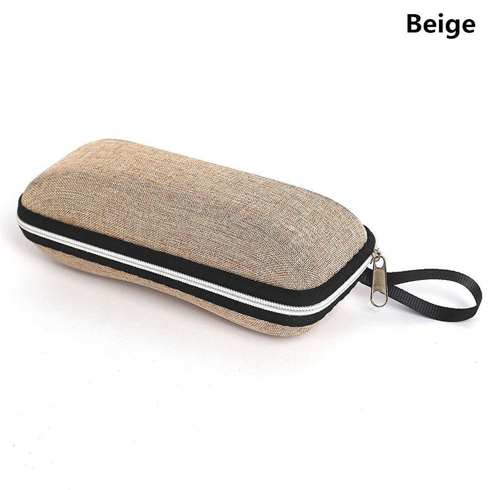 Винтажная дорожная офисная шкатулка для очков на молнии, держатель для очков, аксессуары для очков, футляр для очков