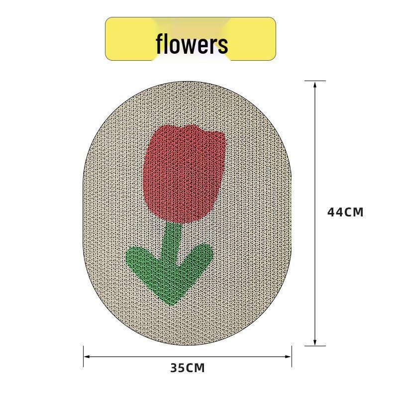 Wall-Mounted Self-Adhesive Cat Scratcher: Vertical Corrugated Cardboard for Claw Sharpening, Scratch-Resistant, Wear-Resistant