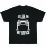 Я буду в своем офисе Гараж Тюнинг автомобилей Механики Автомобильная футболка Унисекс Подарок