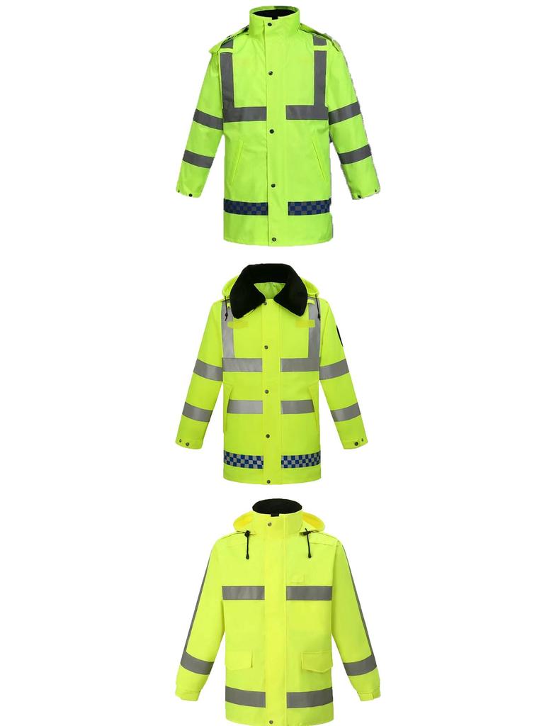 Светоотражающий комплект дождевика для дорожной службы и борьбы с наводнениями - Мужская защита труда в сфере санитарии