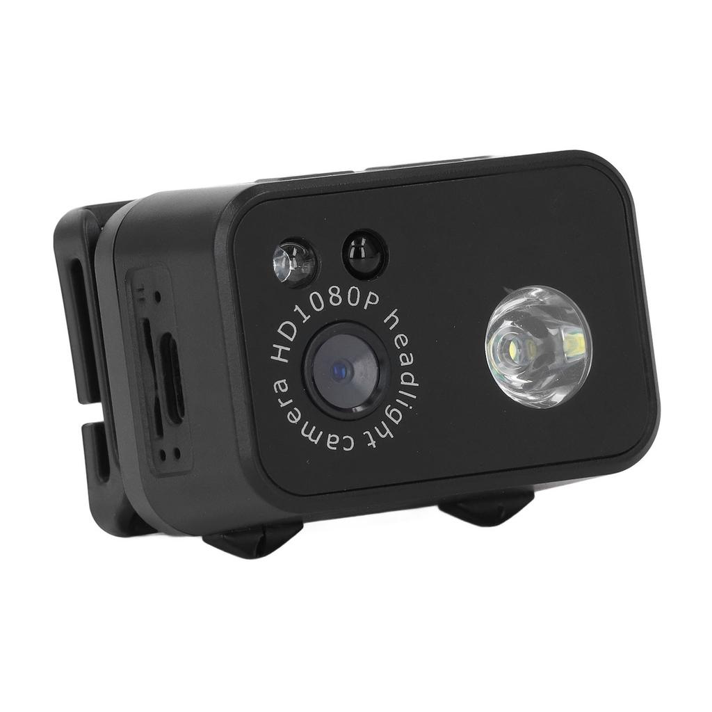 Headlamp Action Camera 1080P HD Adjustable Gesture Sensing Head Mounted Wearable Video Camcorder
