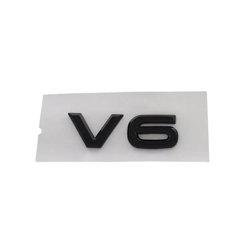 3D Премиум ABS V6 Наклейка Эмблема Значок Наклейка на Крыло Багажник Задний Капот Автомобиля Для MK4 MK5 MK6
