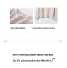 2024 Autumn/Winter Women's Korean Style Round Neck Loose Fit Cashmere Wool Sweater.