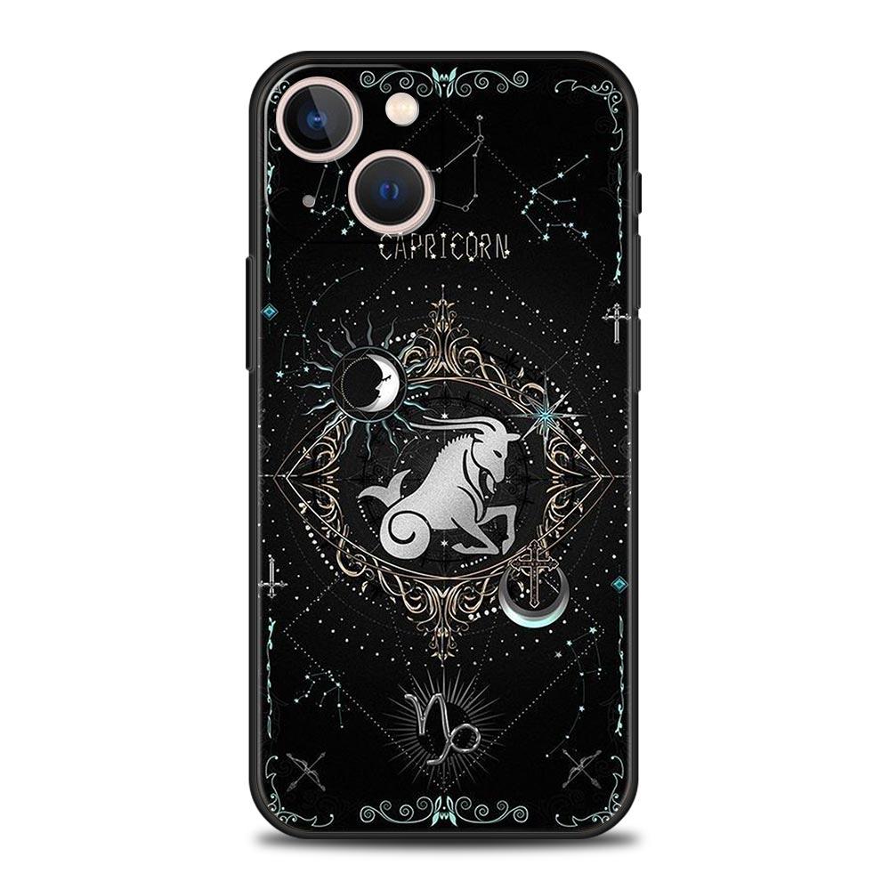 Чехол для телефона 'Созвездие' для iPhone 17 16 15 Pro Max 11 12 13 14 7 8 Plus SE 2020 X XR XS Мягкий Черный